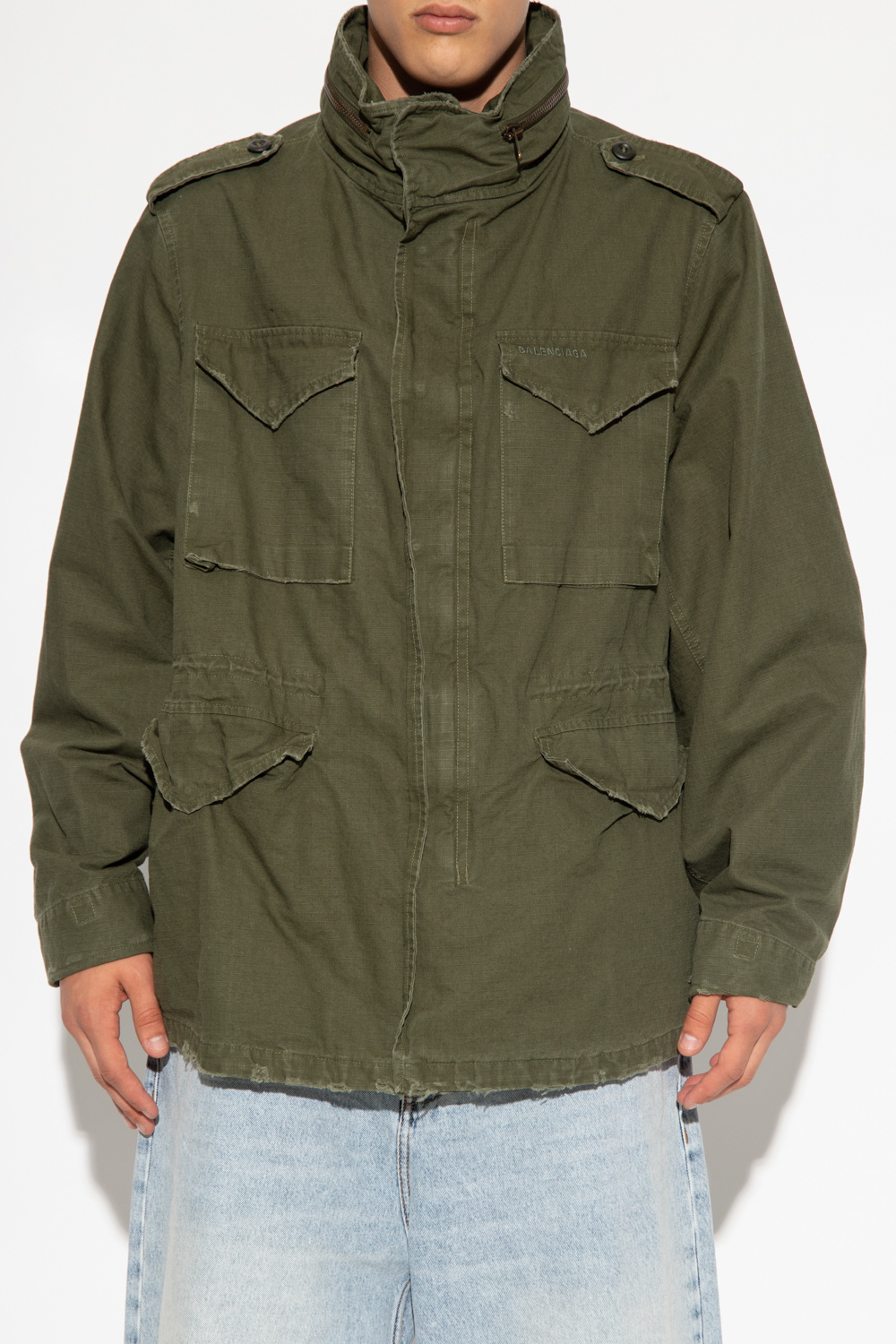 Balenciaga store jacket olive